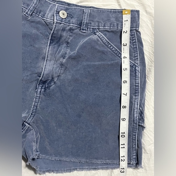 American Eagle Women’s Blue Highest Rise 90s Boyfriend Short Shorts Size 0 - Picture 5 of 14